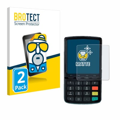 BROTECT - Screenprotector voor ingenico Link/2500 - Folie Beschermfolie matte 2 Stuks