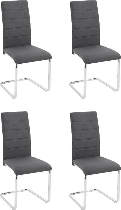 Doris-Stoel - 4 Pack - Antracietgrijs