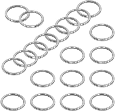 NTH products- O-ring 30 mm - 20 stuks - roestvrij staal 304 - multifunctionele ring - metalen ringen - geschikt voor handwerk en accessoires