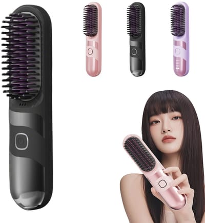 carmdering - Stijltang - Kort Haar Stijltang - Oplaadbare Stijltang - 3 temperaturen (160-200°C), zwart, 30 sec opwarmen - Brandveilig, draagbaar, lichtgewicht - Perfect voor thuis, reis en cadeau