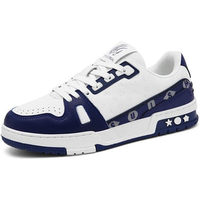 Nouvelles chaussures de planche à la mode Chaussures à la mode américaines Couple Chaussures de voyage décontractées Surface en cuir Chaussures blanches respirantes 35 white