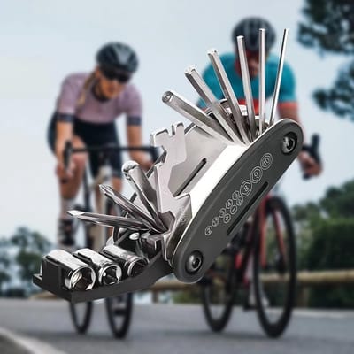 Oneay 16-in-1 Fiets-multitool – Fietsreparatieset met inbussleutels, schroevendraaiers en dopsleutels – Draagbaar, duurzaam en essentieel voor mountainbikes en racefietsen