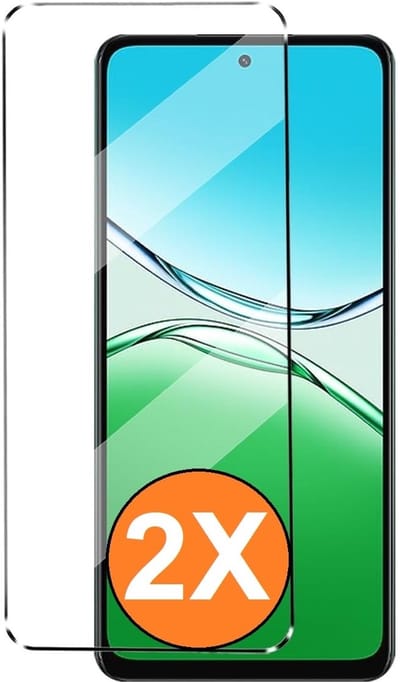 Screenprotector Geschikt voor Oppo A5 (2025) - Beschermglas - gehard glas – tempered glass - 2 Stuks