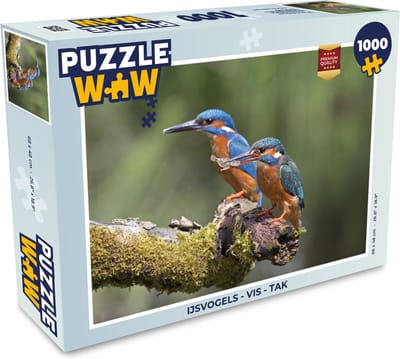 Puzzel IJsvogels - Vis - Tak - Legpuzzel - Puzzel 1000 stukjes volwassenen