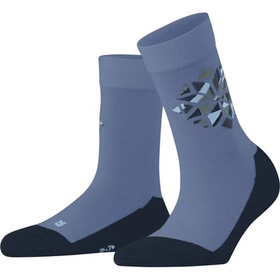 FALKE Active Icy Snowstar dik ademend wol functioneel materiaal sokken kinderen blauw - maat 23-26