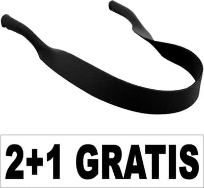 Fako Bijoux® - Brillenkoord Neopreen - Brilband - Sport - Watersport - Zwart - 2+1 Gratis