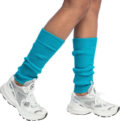 Boland - Beenwarmers Basic blauw Blauw - Volwassenen - Vrouwen - Hippie - 80's & 90's - Disco