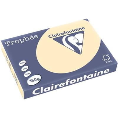 Clairefontaine Trophée Pastel, gekleurd papier, A3, 160 g, 250 vel, gems