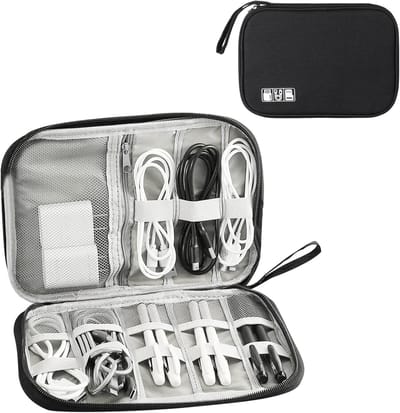 Draagbare Kabel Organizer voor Reizen, Oplader Organizer, Elektronica Accessoires, Gadget Tas voor USB, SD Kaart en Externe Harde Schijf