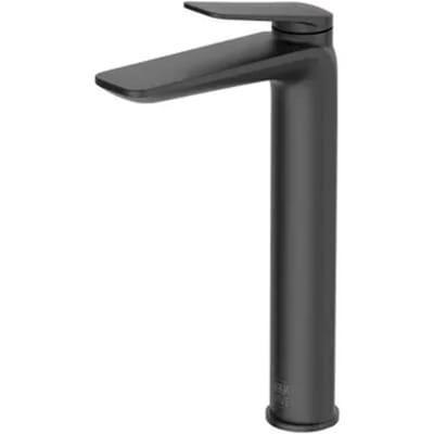 Aquavive Wastafelmengkraan Irminio R - Hoge Uitloop - Keramisch - Zwart Mat - 25,3cm