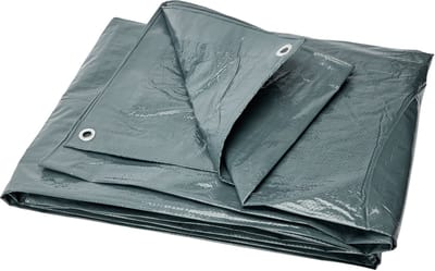 Garronda afdekzeil – 2x4 m Grijs (120 g/m²) – waterdicht zeil, met ogen – UV-bestendig, scheurbestendig, schimmelbestendig – PE geweven zeil voor tuinmeubelen, auto, hout – GD-0162, grijs
