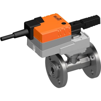 Belimo Regelklep DN25 Flens Kvs10 24VAC/DC 90s 2-10V 5Nm IP54 Aansluitbescherming R6025R10-B2/LR24A-SR-TP