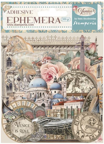 Stamperia - Venice City of Art Ephemera (40pcs) (DFLCT65)