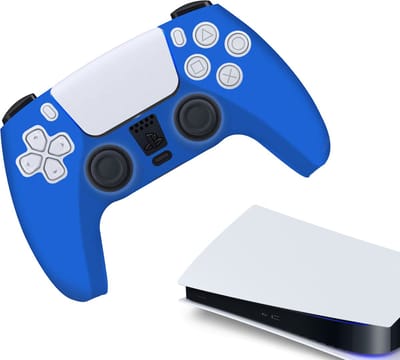 Gadgetpoint - Hoesjes & Skins voor PS5, PlayStation 5 - Performance Gaming Case - Soft Grip Covers - Anti-Slip Controller Accessoires - Blauw