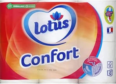 Toiletpapier 12 rollen, zacht en sterk, 2-laags