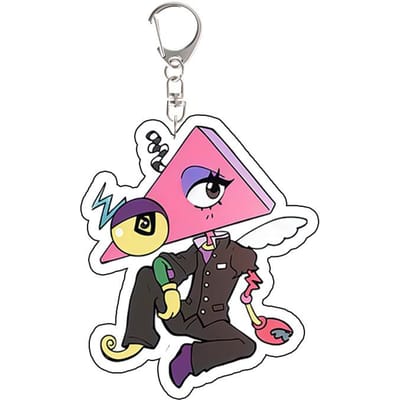 Voor TADC Pomni Jax Ragatha Gangle Zooble Kinger Acryl Sleutelhanger Anime Peripheral Creativiteit Rugzak Hanger Festival Cadeau pink