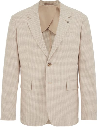 WE Fashion Heren slim fit blazer met micropatroon