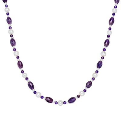 Valero Pearls Parel ketting Sterling zilver Gekweekte zoetwaterparels wit