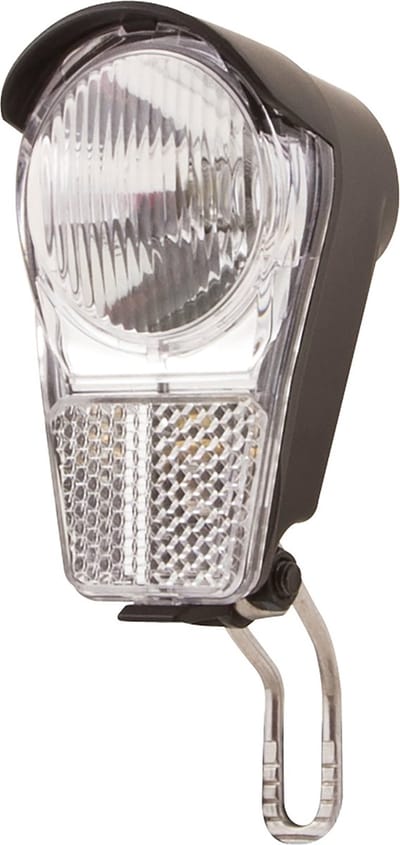 Spanninga Moderne LED-koplamp - geïntegreerde reflector - batterijvoeding - veelzijdige montage - 4 Lux - inclusief batterijen