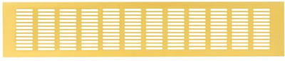 Plintrooster aluminium - goud L=500mm x H=100mm - RA1050G