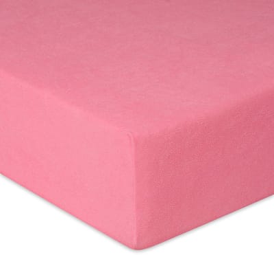 Hoeslaken Frotte met Elastiek 90/100x190/200cm - Zacht Roze