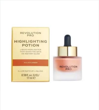 Revolution Highlighting Potion Liquid Highlighter Molten Amber - 17ml