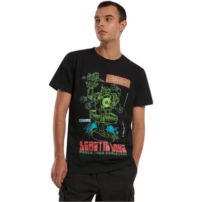 Mister Tee - Robot Heren Tshirt - XL - Zwart