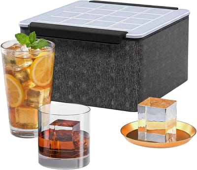 Ijsblokjesvorm, 16 vakken, transparante ijsblokjesvormen, kristalheldere ijsblokjeshouder, geen luchtbellen voor gin tonic negroni whisky en cocktail