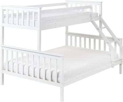 BIERNE - Stapelbed - Wit - 90/140 x 200 cm - Dennenhout