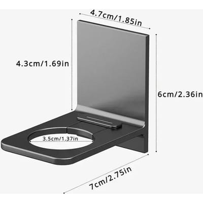 Nieuwe Aluminium Douchegel Fleshouder Verstelbare Shampoo Hanger Haken Geen Boor Wandmontage Universele Zeepdispenser Houder gray