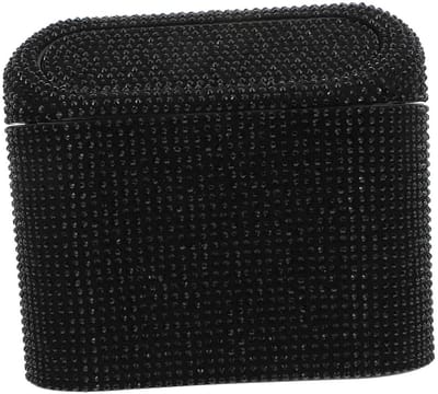 Auto Prullenbak - Afvalhouder Mini - Auto Opruimen - Bling Strass Design - Compact Formaat - Zwart