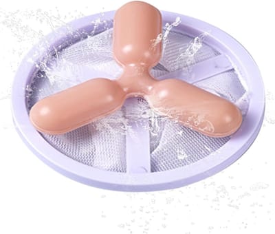 Pluisvanger Wasmachine - Haarfilter Zak - Kleding Reinigen - Drijvend Netfilter Ontwerp - 9 cm - Oranje