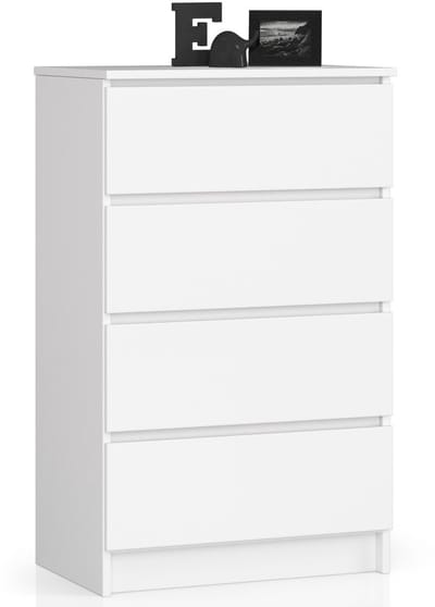 Ladekast K60 met 4 Lades / AKORD Furniture Factory / Wit / 60 x 99 x 40 cm