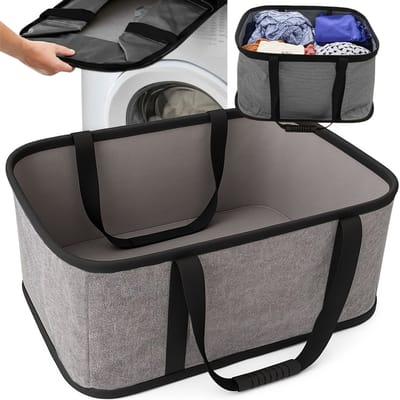 Pingyang Rongrong - Opvouwbare Wasmand - 35L - Grijs - Voor Kleine Ruimtes