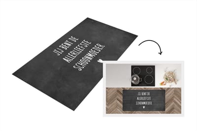 Keukenloper - Loper keuken - Moederdag - Schoonmoeder - Quotes - Moeder cadeau - 120x60 cm - Keukenloper vinyl