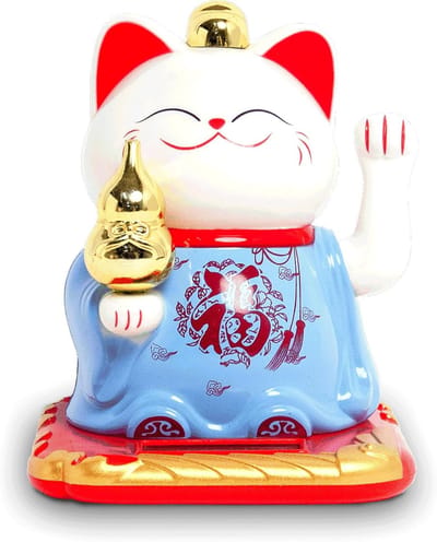 Gelukspoppetjes - Lucky Cat - Goud - Waving Design - Hoge Kwaliteit - Voor Gelukzoekers