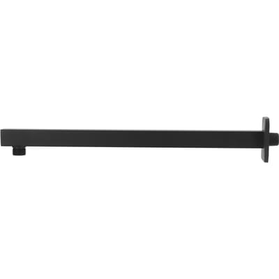 NPT1/2 Bras de douche 41cm Bras d'extension pour pommeau de douche mural encastré pour salle de bain domestique Noir white