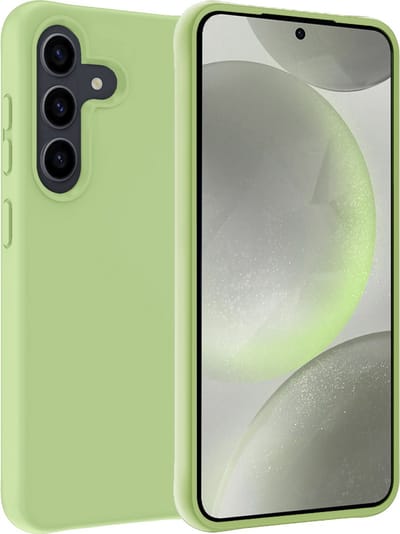 Hoesje Geschikt voor Samsung Galaxy S24 - Sterk & Shockproof - Hoes Cover - Siliconen Case - Groen