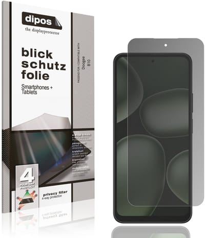 dipos – Matte Privacy Screenprotector geschikt voor Doogee B10 | Anti-Spy Beschermfolie