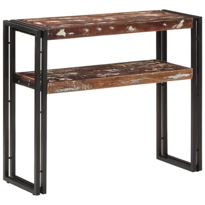 vidaXL - Wandtafel - 90x30x75 - cm - massief - gerecycled - hout