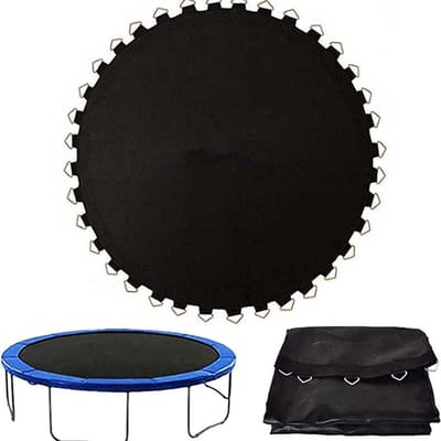 Trampoline Springmat - Vervangende Mat - Buiten Spelen - Hoge Elasticiteit - 12FT - Zwart