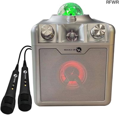 RFWR® Kinderpartybox met Karaoke en Discobal - Bluetooth Muziekbox voor Feesten