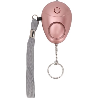 Veilig Geluid Persoonlijk Alarm Draagbaar 130DB Noodveiligheid Alarm met LED Verlichting voor Vrouwen Mannen Kinderen Ouderen Pink Gold