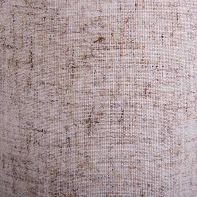 Plafondlamp Wandlamp "Maron" 17cm lengte 1 spots E14 Chroom Textiel Grijs