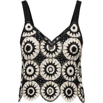 Only Top Onlyvonne S/l Top Jrs 15289731 Black/birch Dames Maat - XS
