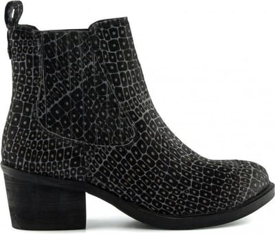 Maruti  - Haley Enkellaars Hairon Leer - Enkellaars - Crocodile Grey - Bla - 40
