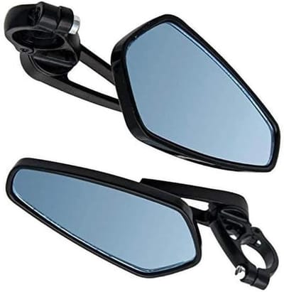 Zijspiegels voor motorfiets 22 mm 7/8" handvatten in blauw - Verhoog zicht en veiligheid