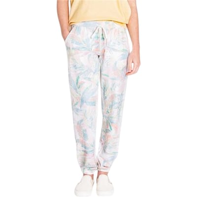PJ Salvage Lage-taille lounge-broek met palmprint voor dames (Woestijn/Tropisch)
