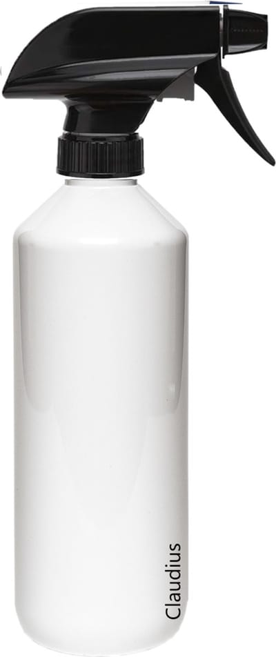 Lege Plastic Fles 500 ml PET wit - met zwarte spraykop - set van 10 stuks - navulbaar - leeg