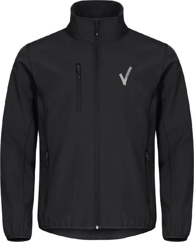 Security / Beveiliging kleding - Clique - Softshell jas Zwart inclusief Borstlogo (V-tje) en Ruglogo (SECURITY) - Maat 5XL - VOOR PROFESSIONALS